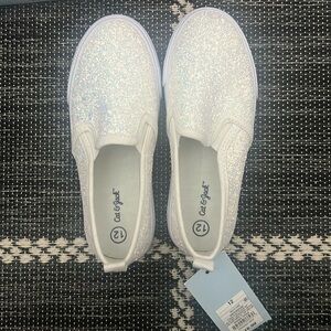 Brand new glitter slip ons size 12